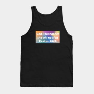 Bible Verse Psalm 46:5 Tank Top